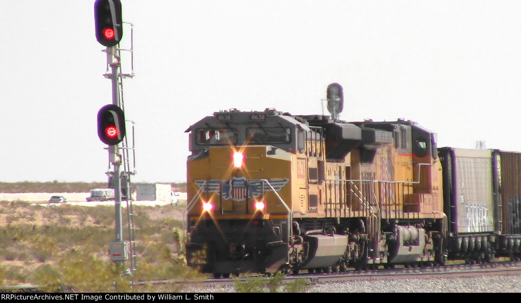 WB Unit Loaded Open Hooper Frt at Erie NV W-MdTrnSv-pshrs -1